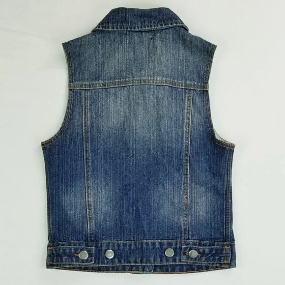 Love Culture Small Women's Blue Denim Adjust Vest - Picture 4 of 7